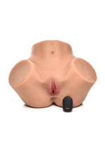 Load image into Gallery viewer, Mistress Vibrating and Squeezing Pussy and Ass Masturbator - Vanilla
