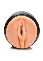 Load image into Gallery viewer, Mistress Vibrating Double Shot Pussy and Ass Rechargeable Masturbator - Black/Vanilla