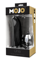 Load image into Gallery viewer, Mojo Ghia Silicone Vibrating Adjustable Male Harness Dildo with Remote Control - Black