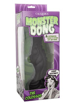 Load image into Gallery viewer, Monster Dong The Colossus Silicone Dildo - Black - 9.75in