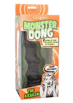 Load image into Gallery viewer, Monster Dong The Kraken Silicone Dildo - Black - 8in