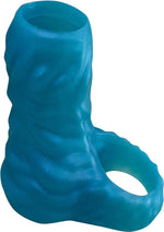 Load image into Gallery viewer, Monster Romance Riptilian Silicone Cock Sleeve - Blue
