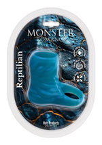 Load image into Gallery viewer, Monster Romance Riptilian Silicone Cock Sleeve - Blue
