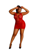 Load image into Gallery viewer, Moonlight Model 08 Dress - Black/Red - Plus Size/Queen