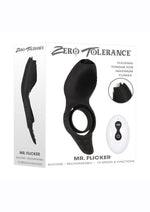 Load image into Gallery viewer, Mr. Flicker Rechargeable Silicone Cock Ring - Black
