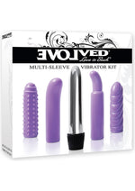 Load image into Gallery viewer, Multi Sleeve Vibrator - Purple - 4 Piece Kit
