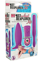 Load image into Gallery viewer, My 1st Anal Explorer Kit Vibrating Butt Plug and Explorer - Purple
