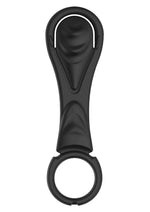 Load image into Gallery viewer, My Cockring Ribbed Shaft Silicone Cock Ring - Black
