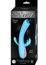 Load image into Gallery viewer, My Secret Fantasy Rechargeable Silicone Flickering Tongue Vibrator - Blue