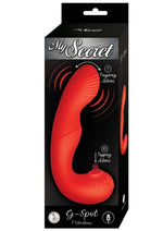 Load image into Gallery viewer, My Secret G-Spot Rechargeable Silicone Vibrator with Clitoral Stimulator - Red
