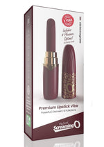 Load image into Gallery viewer, My Secret Premium Rechargeable Lipstick Vibrator - Merlot/Red
