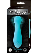 Load image into Gallery viewer, My Secret Torpedo Rechargeable Silicone Bullet - Aqua/Blue
