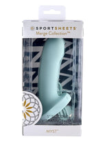Load image into Gallery viewer, Myst Silicone Curved Dildo with Suction Cup - Blue - 5in