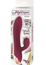 Load image into Gallery viewer, Mystique Venus Rechargeable Silicone Vibrator - Eggplant Purple/Purple

