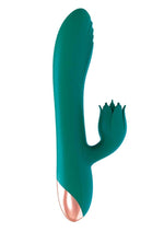 Load image into Gallery viewer, Mystique Venus Rechargeable Silicone Vibrator - Green
