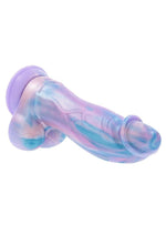 Load image into Gallery viewer, Mythical Rechargeable Silicone Vibrating Dildo with Remote - Multicolor
