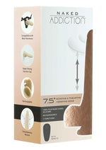 Load image into Gallery viewer, Naked Addiction Silicone Rechargeable Thrusting, Vibrating, and Rotating Dildo - Vanilla - 7.5in
