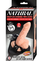 Load image into Gallery viewer, Natural Strap-On Harness with Dong - Vanilla - 7in
