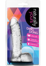 Load image into Gallery viewer, Naturally Yours Ding Dong Dildo with Balls - Clear - 5.5in
