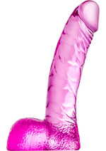 Load image into Gallery viewer, Naturally Yours Ding Dong Dildo with Balls - Pink - 5.5in
