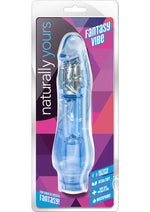 Load image into Gallery viewer, Naturally Yours Fantasy Vibrating Dildo - Blue - 8.5in
