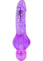 Load image into Gallery viewer, Naturally Yours Mr. Right Now Vibrating Dildo - Purple - 6.5in
