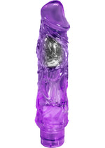 Load image into Gallery viewer, Naturally Yours Wild Ride Vibrating Dildo - Purple - 9in
