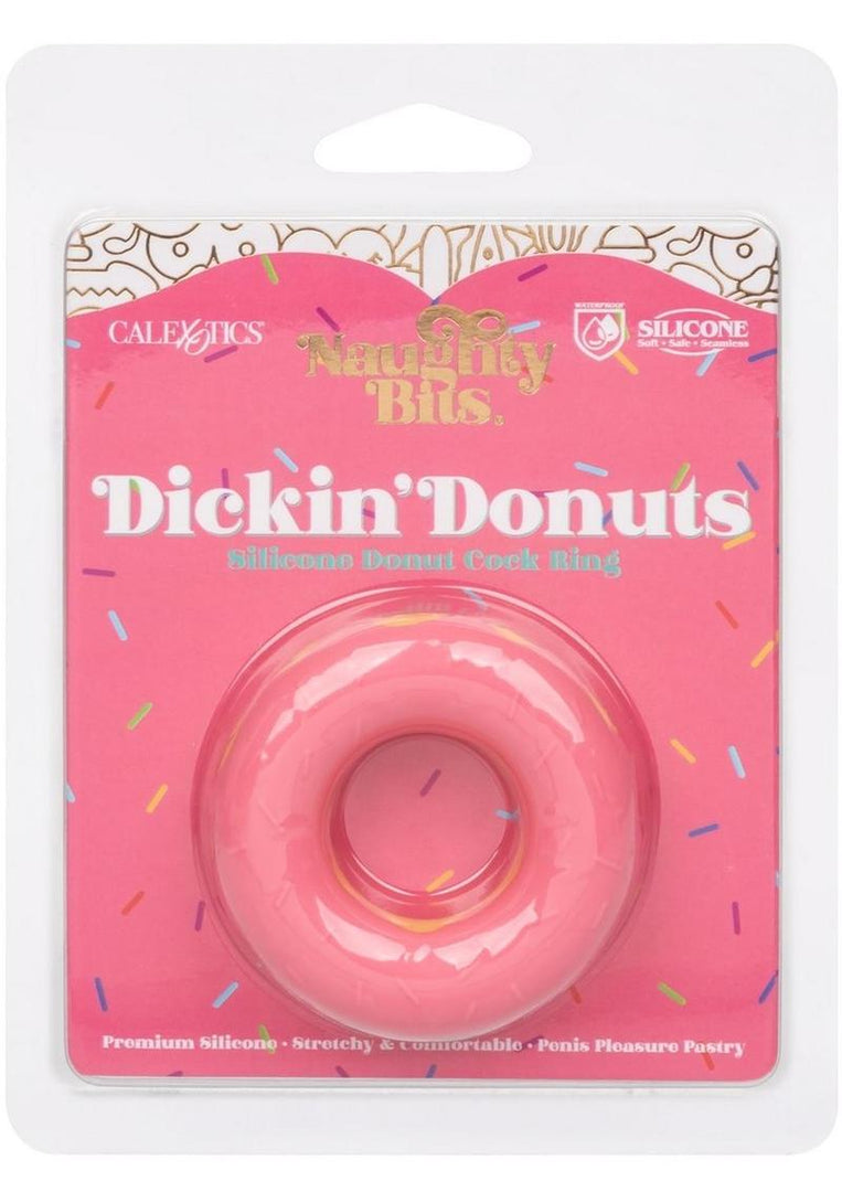 Naughty Bits Dickin' Donuts Silicone Donut Cock Ring - Pink