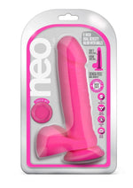 Load image into Gallery viewer, Neo Dual Density Dildo - Neon Pink/Pink - 8in
