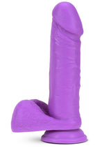 Load image into Gallery viewer, Neo Dual Density Dildo - Neon Purple/Purple - 8in
