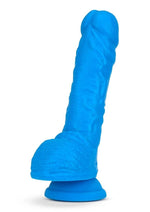 Load image into Gallery viewer, Neo Dual Density Dildo - Blue/Neon Blue - 9in
