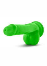 Load image into Gallery viewer, Neo Dual Density Dildo with Balls - Green/Neon Green - 6in

