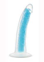 Load image into Gallery viewer, Neo Elite Glow In The Dark Dildo - Blue/Glow In The Dark - 7.5in
