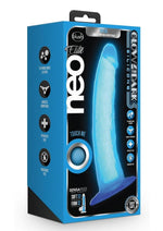 Load image into Gallery viewer, Neo Elite Glow In The Dark Dildo - Blue/Glow In The Dark - 7.5in
