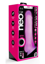 Load image into Gallery viewer, Neo Elite Glow In The Dark Dildo with Balls - Glow In The Dark/Pink - 7.5in
