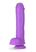 Load image into Gallery viewer, Neo Elite Silicone Dual Density Dildo with Balls - Purple - 11in
