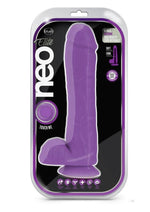 Load image into Gallery viewer, Neo Elite Silicone Dual Density Dildo with Balls - Purple - 11in

