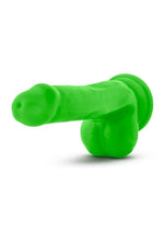 Load image into Gallery viewer, Neo Elite Silicone Dual Density Dildo with Balls - Green/Neon Green - 6in
