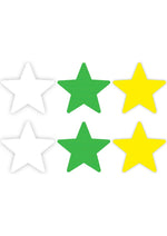 Load image into Gallery viewer, Neon Star - Green/White/Yellow - 3pk
