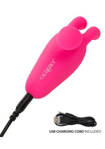 Load image into Gallery viewer, Neon Vibes Kissing Bunny Rechargeable Silicone Vibrator