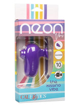Load image into Gallery viewer, Neon Vibes The Kissing Vibe Rechargeable Silicone Clitoral Stimulator - Purple
