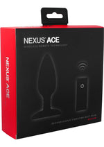 Load image into Gallery viewer, Nexus Ace Rechargeable Silicone Vibrating Butt Plug with Remote Control - Black - Medium
