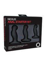 Load image into Gallery viewer, Nexus Anal Starter Kit Sillicone Anal Plugs - Black - 3 Piece