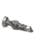 Load image into Gallery viewer, Night Prowler Silicone Dildo - Black/Silver - Small