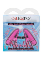Load image into Gallery viewer, Nipplettes Virbrating Nipple Clamps - Pink
