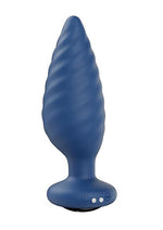 Load image into Gallery viewer, Noah App Controlled Rechargeable Silicone Rotating Butt Plug - Black/Blue