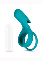 Load image into Gallery viewer, Noje C2 Rechargeable Silicone Cock Ring - Juniper - Blue
