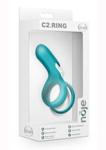 Load image into Gallery viewer, Noje C2 Rechargeable Silicone Cock Ring - Juniper - Blue

