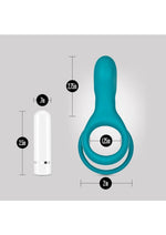 Load image into Gallery viewer, Noje C2 Rechargeable Silicone Cock Ring - Juniper
