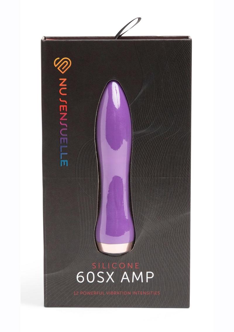 Nu Sensuelle 60sx Amp Silicone Rechargeable Bullet - Purple/Rose Gold